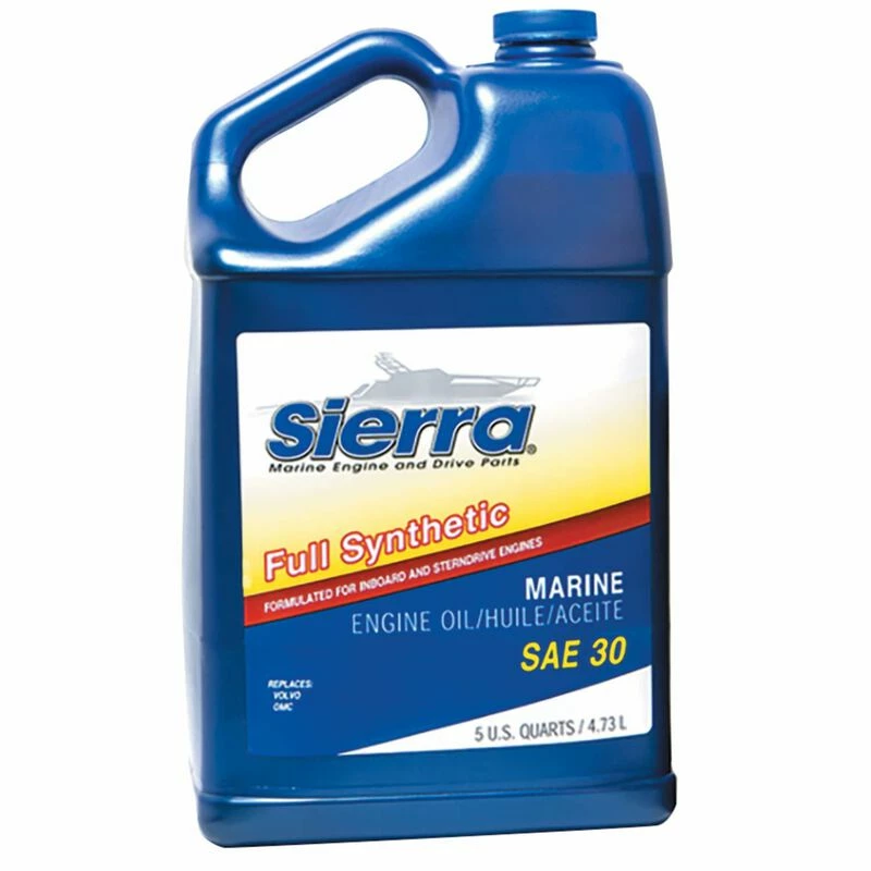 SIERRA Full Synthetic Marine Engine Oil - SAE 30 - 5 Quarts 1 SIERRA Full Synthetic Marine Engine Oil - SAE 30 - 5 Quarts