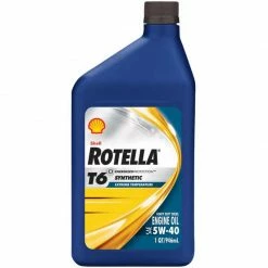 SHELL 5W-40 Rotella T6 Synthetic Engine Oil, Quart