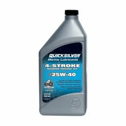 QUICKSILVER Premium SAE 25W-40 4-Stroke Marine Engine Oil, Quart