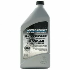 QUICKSILVER 25W-40 Synthetic Blend 4-Stroke Outboard Oil, Quart