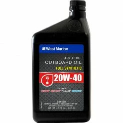 WEST MARINE Premium 20W-40 4-Stroke Full Synthetic Engine Oil, Quart