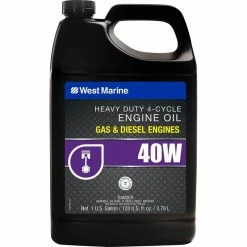 WEST MARINE Premium SAE 40W 4-Cycle Heavy Duty Engine Oil, Gallon