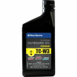 WEST MARINE Premium 2-Cycle TC-W3 Outboard Oil, Pint