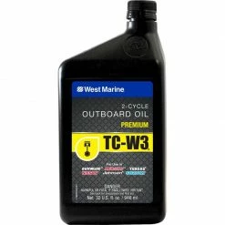 WEST MARINE Premium 2-Cycle TC-W3 Outboard Oil, Quart
