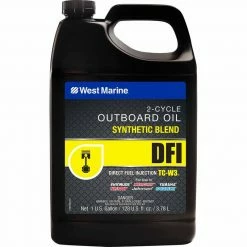 WEST MARINE DFI Direct Fuel Injection Synthetic Blend TC-W3 Outboard Oil, Gallon