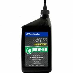 WEST MARINE High-Viscosity 80W-90 Lower Unit Gear Lube, Quart