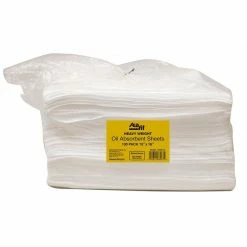 SEAFIT 18" x 15" Heavy Weight Oil Absorbent Sheets, 100-Pack