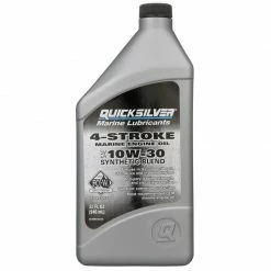 QUICKSILVER 10W30 Synthetic Blend 4-Stroke Outboard Oil, Quart