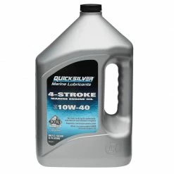 QUICKSILVER 10W40 Mineral Base 4-Stroke Marine Engine Oil, Quart