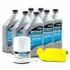QUICKSILVER 8M0169544 25W40 4-Stroke Mercury 200 HP-400 HP L6 Verado Oil Change Kit